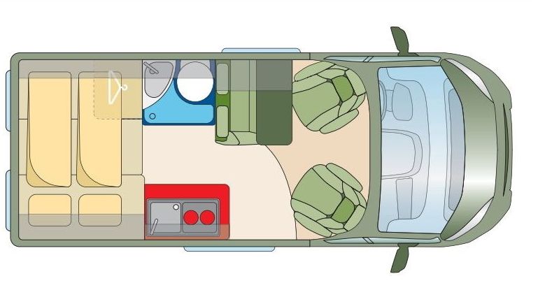 Grundriss Pössl Roadcar 540