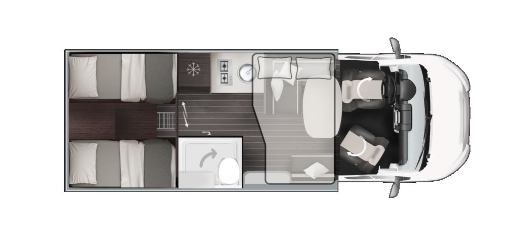 Grundriss Zefiro 285 TL